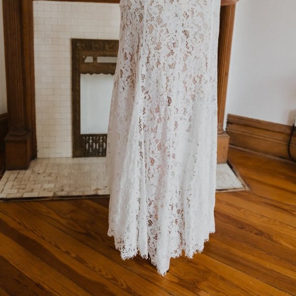 High-low white lace dress - Picture 13 of 13